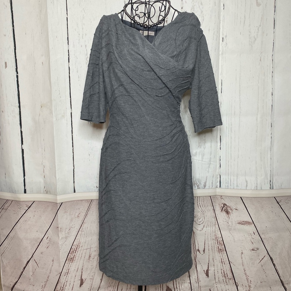 Gray 3/4 sleeve Dress